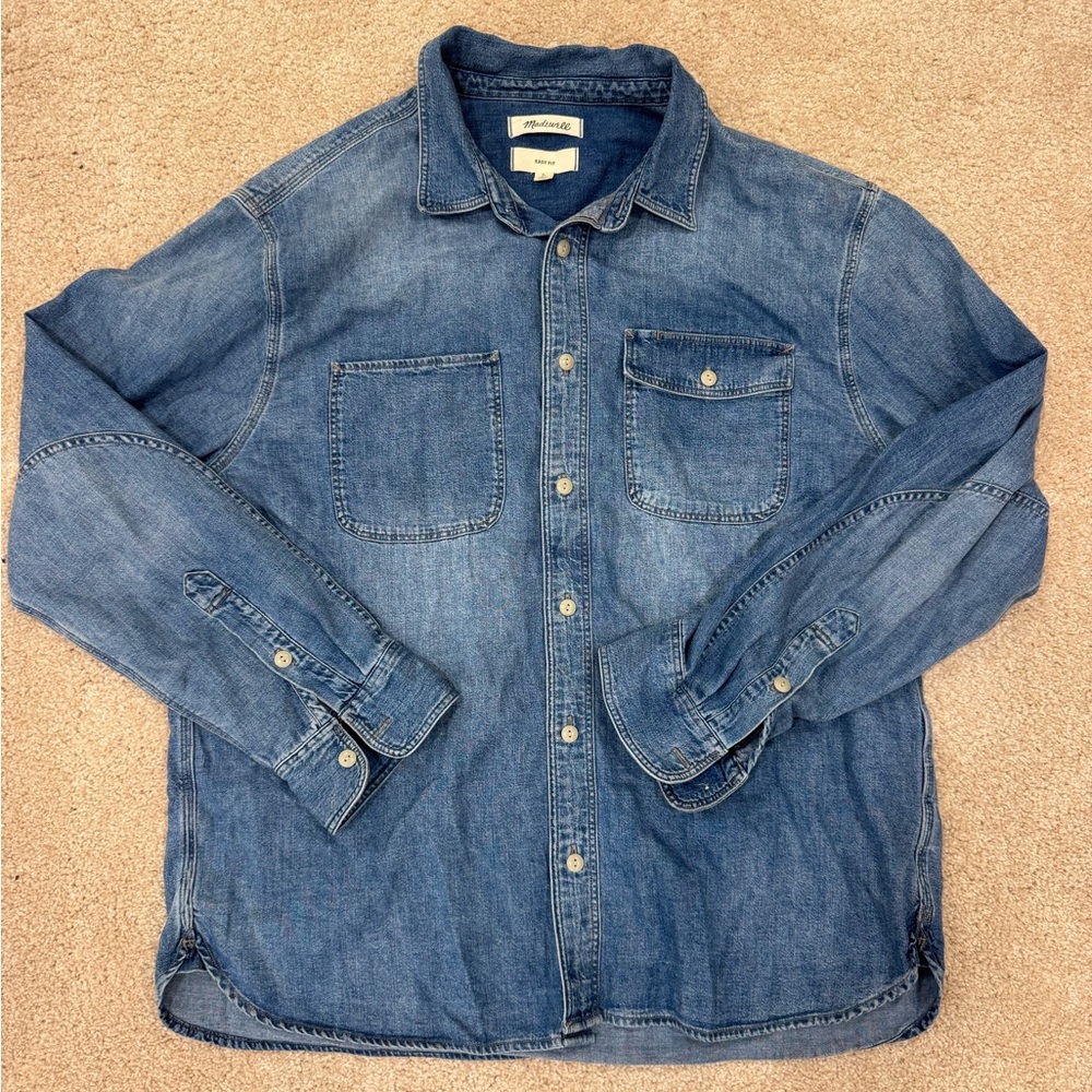 Madewell Denim Button-Up Shirt XL